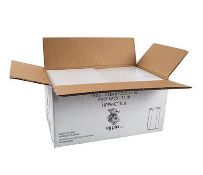 11LB CLEAR POLY BAG